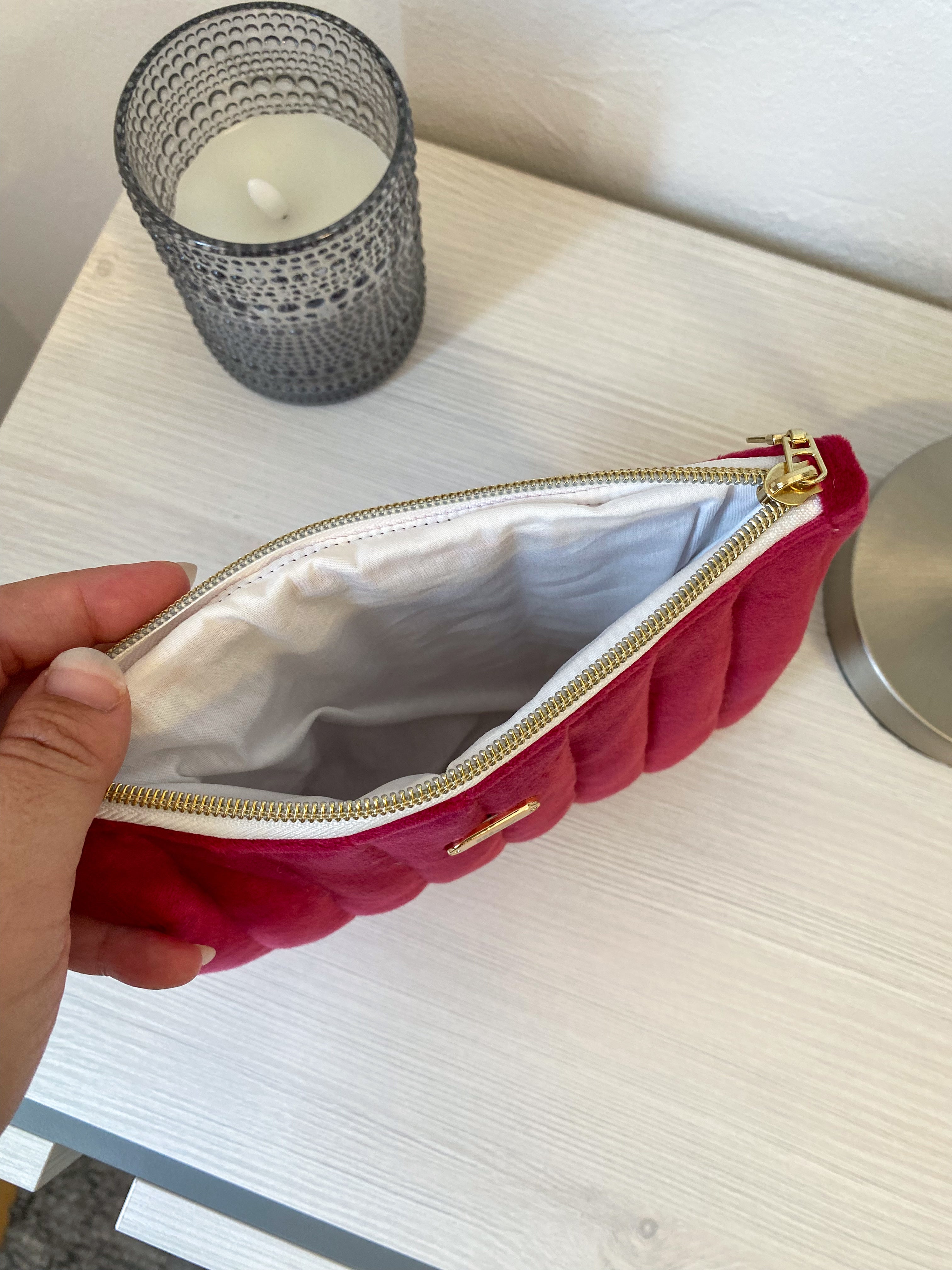 Neceser Plano Acolchado Cherry