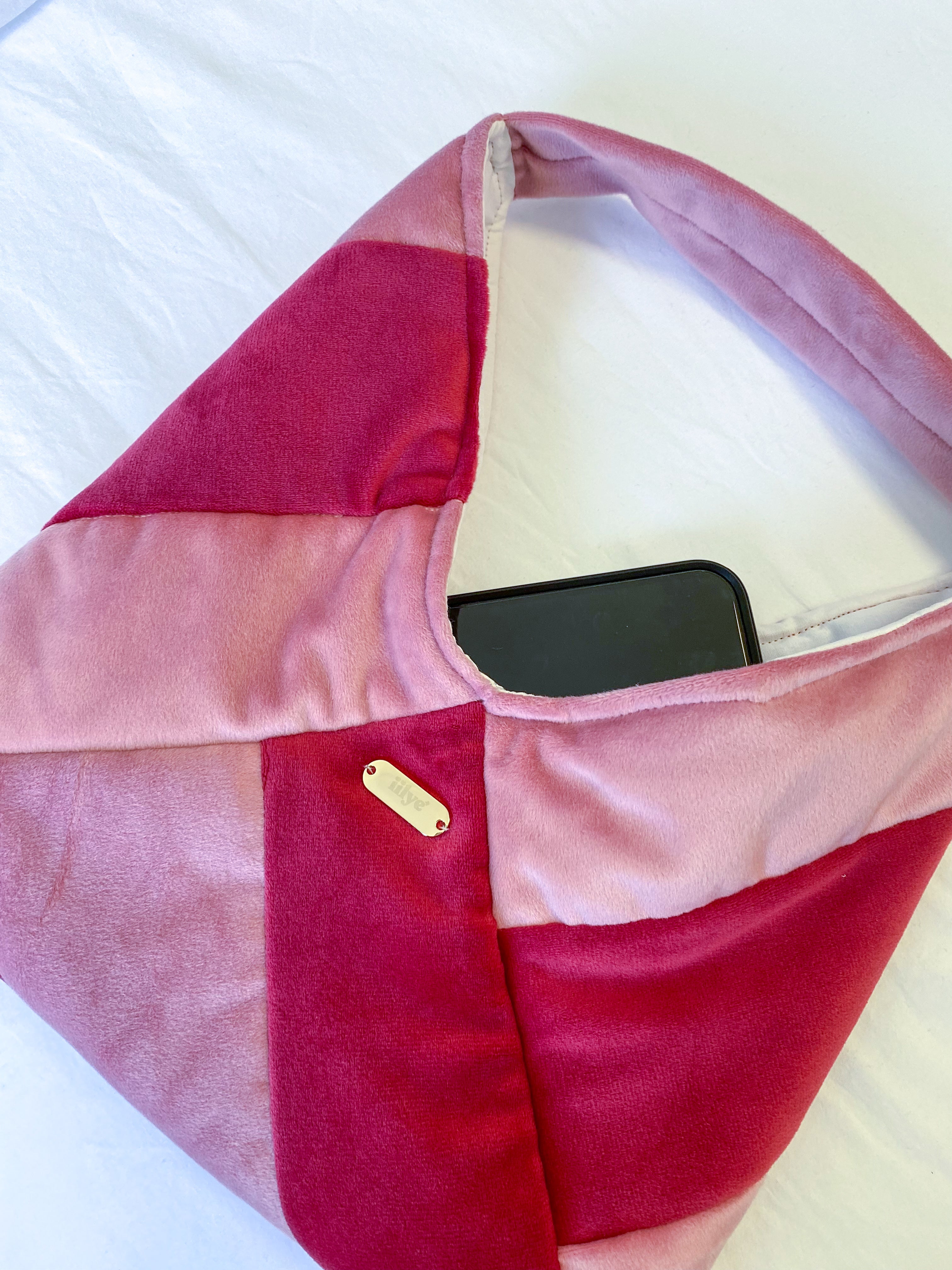Olivia Bolso de Mano Colorblock Sakura x Cherry