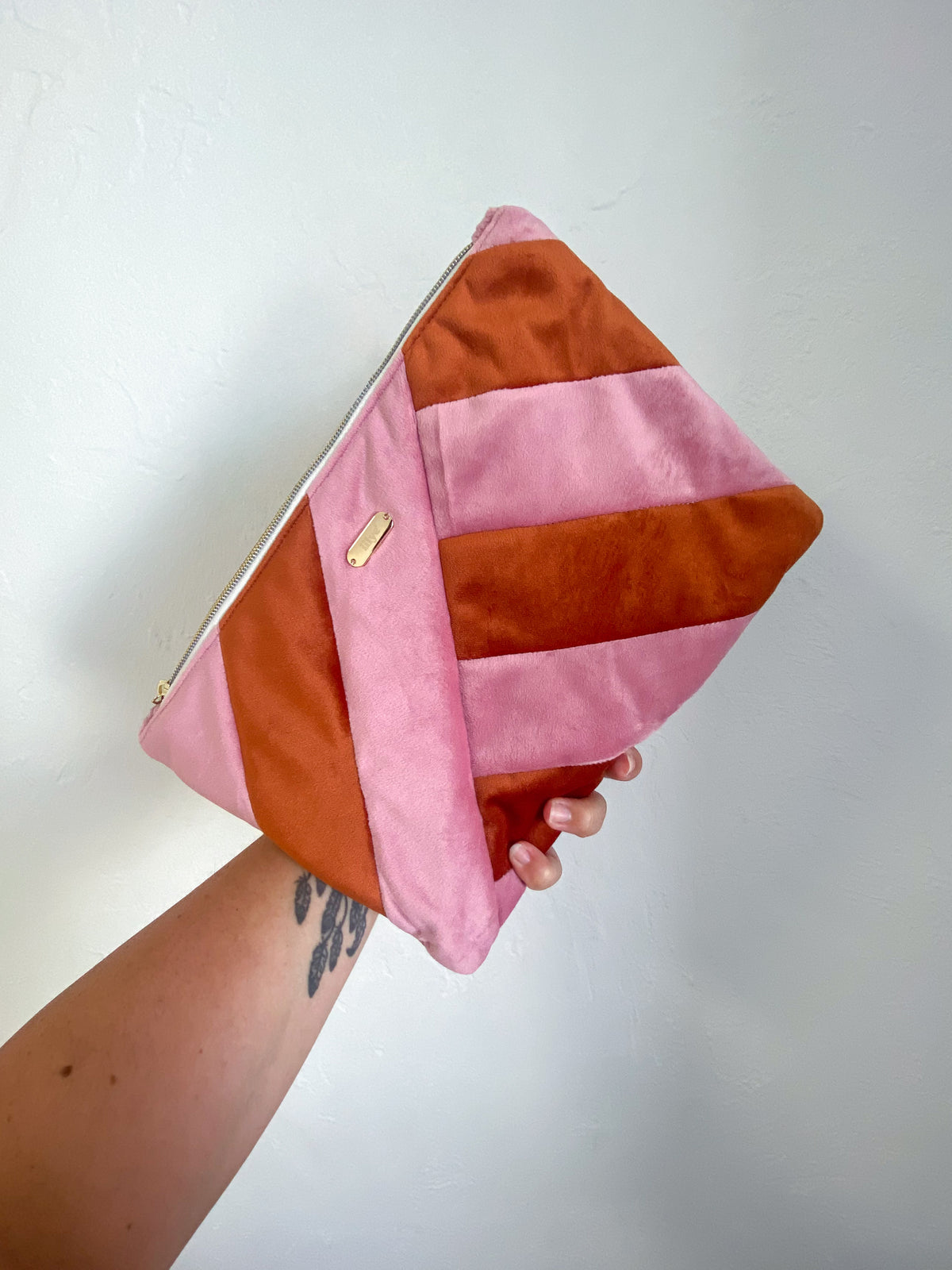 Sophie Bolso Bandolera Colorblock Sakura x Terracotta