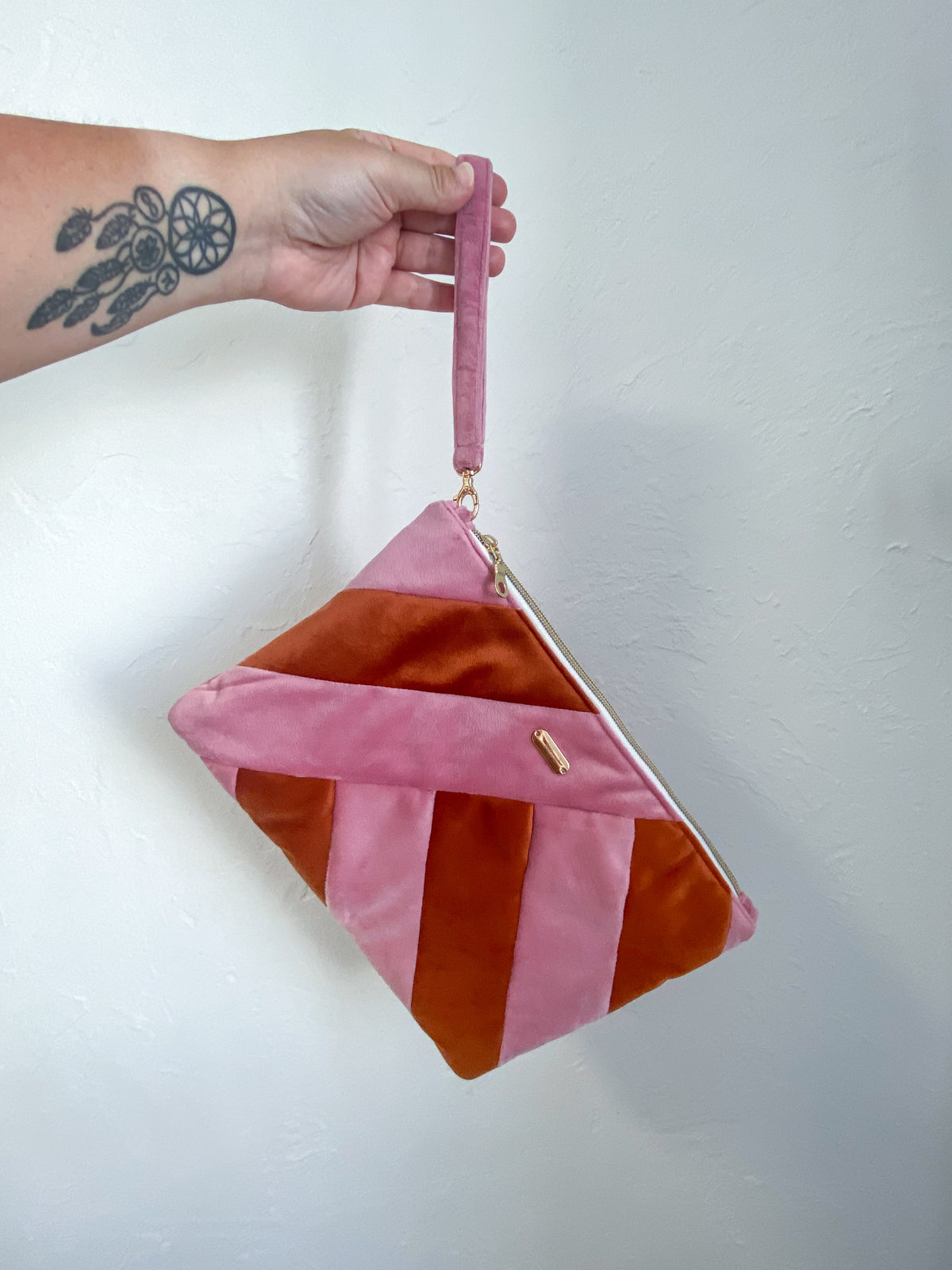 Sophie Bolso Bandolera Colorblock Sakura x Terracotta